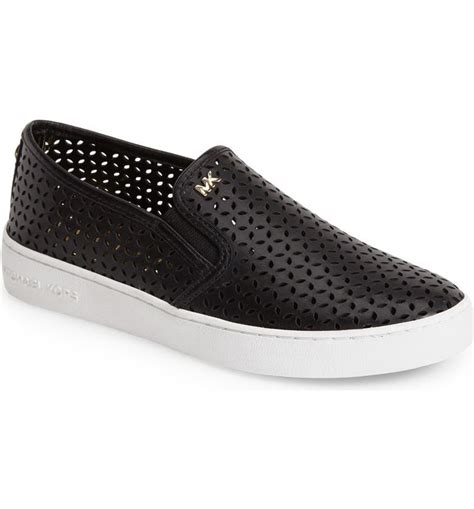 michael kors leather slip on|Michael Kors slip on sneakers.